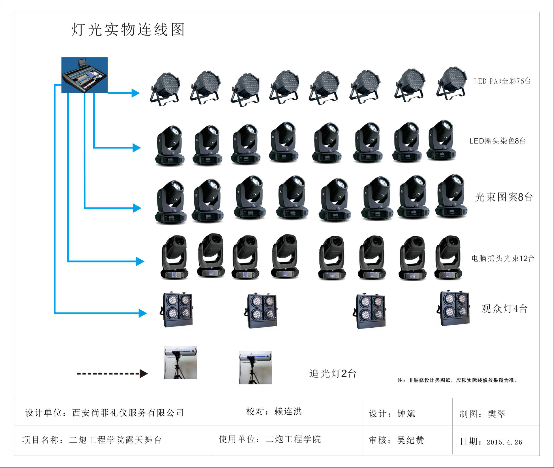 某工程學(xué)院露天舞臺(tái)及聲光電系統(tǒng)
